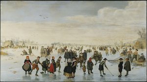 Korcsolyázók az Amstelen, 1620 körül